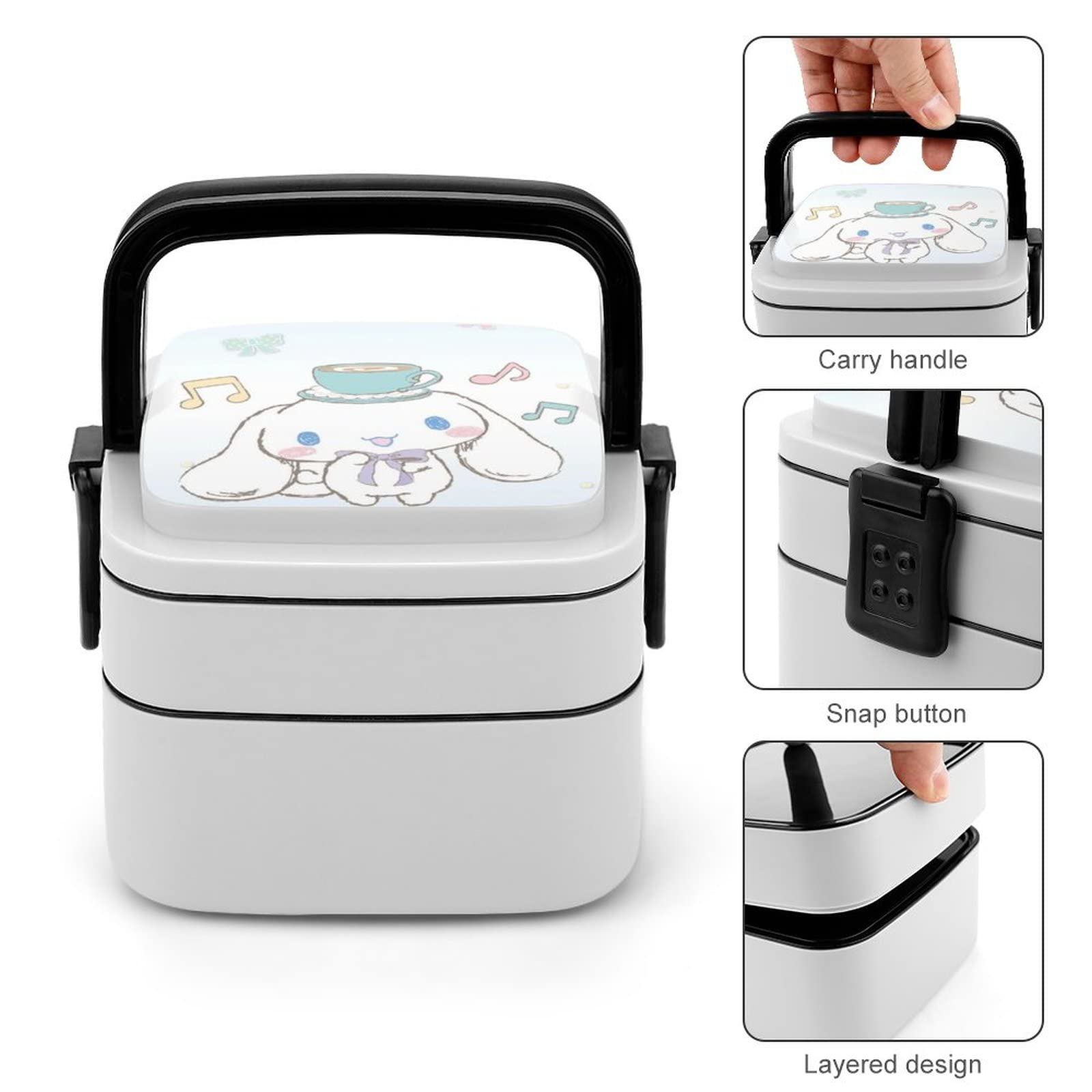 イラスト付きホワイト弁当箱 イラスト付きホワイト弁当箱